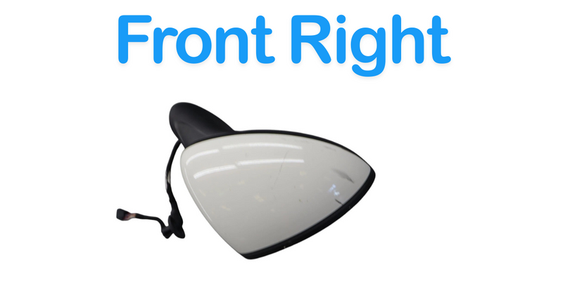 Load image into Gallery viewer, 11-14 Porsche Cayenne 958 Front Right Side Door Mirror w/Blind Spot White Oem