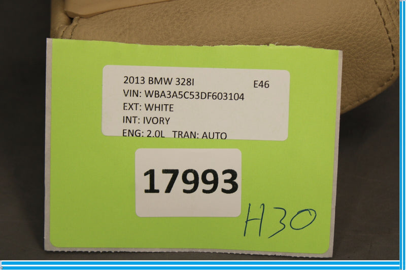 Load image into Gallery viewer, 07-12 BMW 328i Rear Right Passenger Side Seat Head Rest Headrest Beige Oem