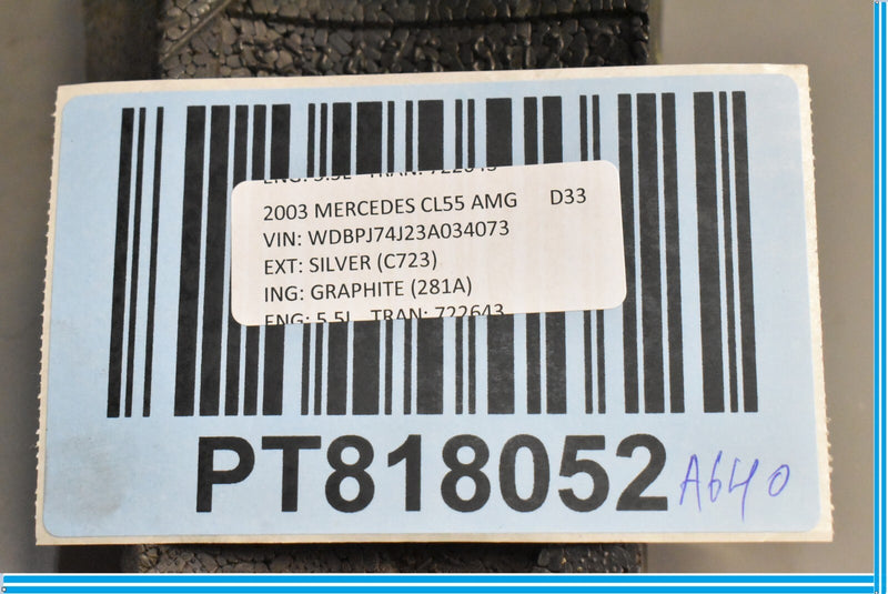Load image into Gallery viewer, 00-06 Mercedes CL500 CL600 W215 Front Right Bumper Reinforcement Foam Piece Oem