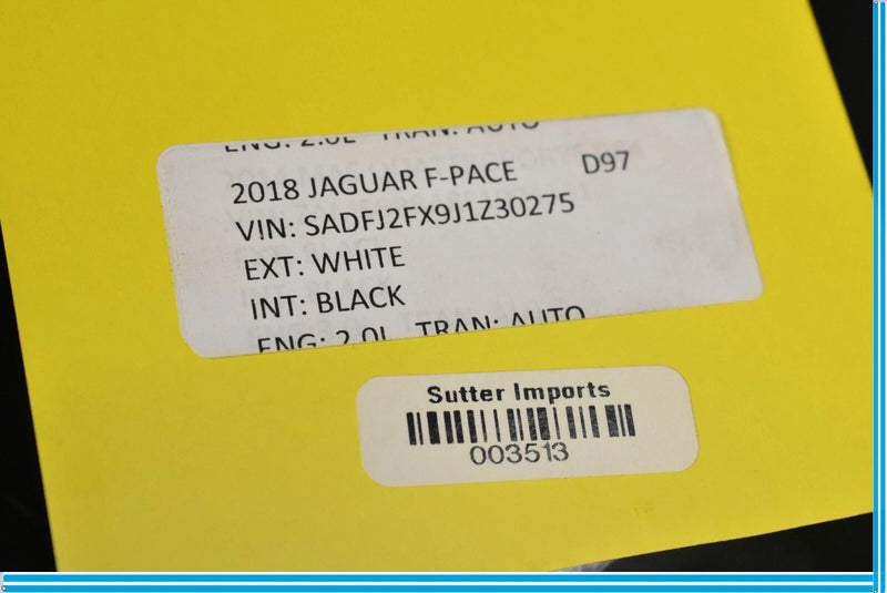 Load image into Gallery viewer, 17-20 Jaguar F-PACE Rear Left Driver Side Door Window Auto Glass T4A1201 Oem