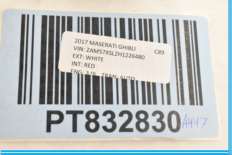 Load image into Gallery viewer, 2014 13 15 16 MASERATI QUATTROPORTE RIGHT B PILLAR COVER TRIM 670010366