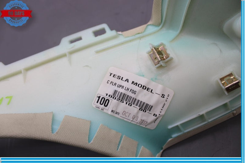 Load image into Gallery viewer, 12-16 Tesla Model S Rear Left Quarter C Pillar Trim Cover Panel Assembly Oem