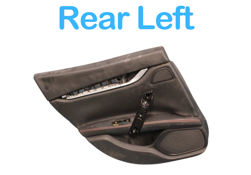 Load image into Gallery viewer, 14-17 Maserati Ghibli Rear Left Driver Side Interior Door Panel 105804692C Oem