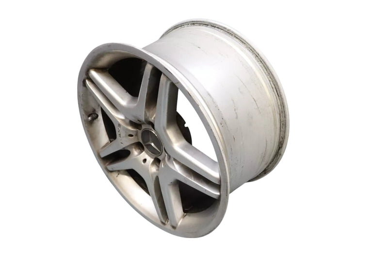 Load image into Gallery viewer, 11-12 Mercedes SL55 AMG 18" Rear Wheel Rim Silver 5 Twin Spoke A2304012902 OEM