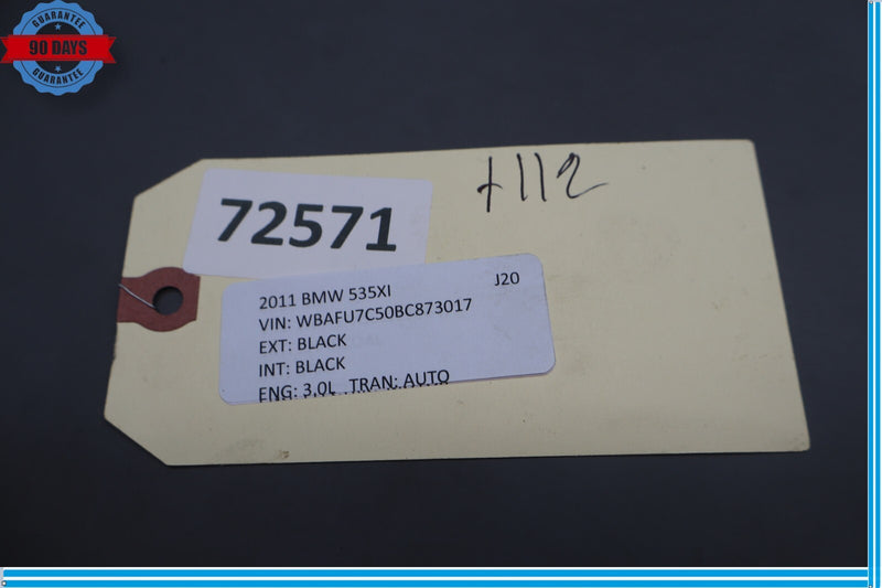 Load image into Gallery viewer, 10-13 BMW 535i GT xDrive Front Right Side Seat Track Rail Cover Trim Black Oem