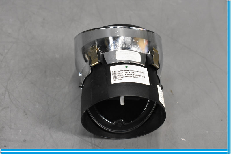 Load image into Gallery viewer, 10-15 Jaguar XJ XJL X351 Front Center Dash Vent Chrome Middle AC Heat Round Oem