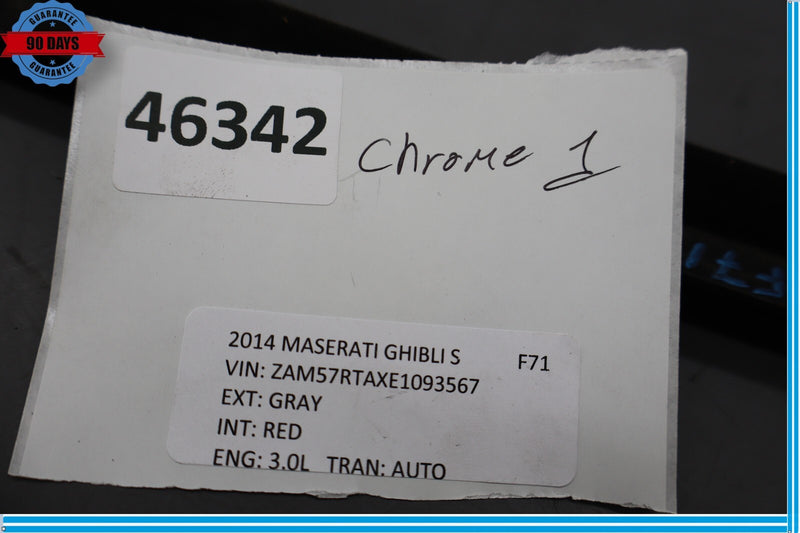 Load image into Gallery viewer, 14-19 Maserati Ghibli Rear Right Passenger Side Door Window Trim Chrome Oem