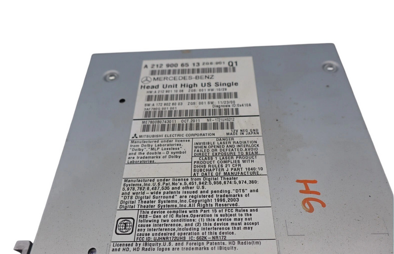 Load image into Gallery viewer, 10-11 Mercedes-Benz E350 Command Head Unit CD Changer Radio 2129068300 Oem
