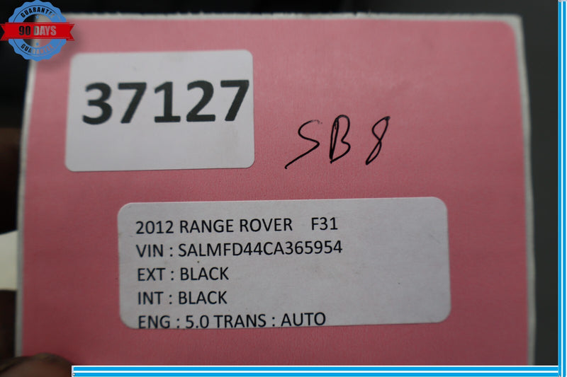 Load image into Gallery viewer, 10-12 Land Range Rover L322 Front Right Side Seat Lower Back Cover Black Oem