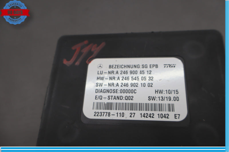 Load image into Gallery viewer, 12-16 Mercedes X166 GL450 SLK350 Hand Parking Brake Control Module Unit Oem