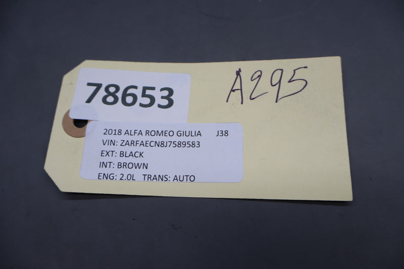Load image into Gallery viewer, 17-19 Alfa Romeo Giulia 952 Rear Center Seat Belt Seatbelt Retractor Black Oem