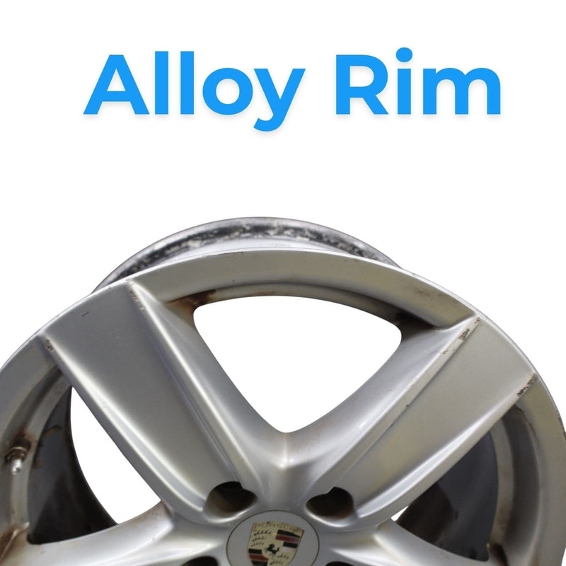 Load image into Gallery viewer, 11-18 Porsche Cayenne 958 18" 5 Spoke Alloy Wheel Rim 8Jx18 ET53 7P5601025D Oem