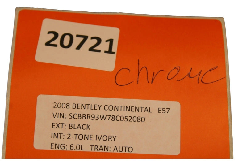 Load image into Gallery viewer, 06-12 Bentley Continental Front Left Driver Door Window Chrome Strip Trim OEM