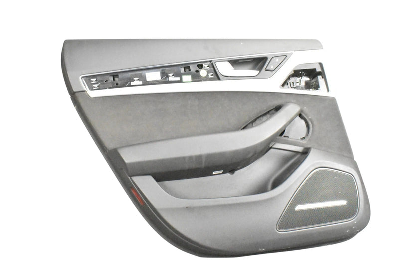 Load image into Gallery viewer, 11-17 Audi A8 A8 Quattro Rear Left Side Interior Door Trim Panel Black OEM