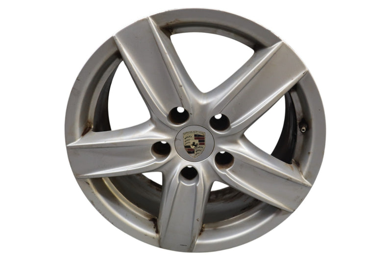 Load image into Gallery viewer, 11-18 Porsche Cayenne 958 18" 5 Spoke Alloy Wheel Rim 8Jx18 ET53 7P5601025D Oem