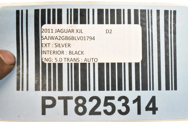 Load image into Gallery viewer, 10-15 Jaguar XJ XJL X351 Rear Back Bumper Cover Panel Silver AW9317A958AA OEM