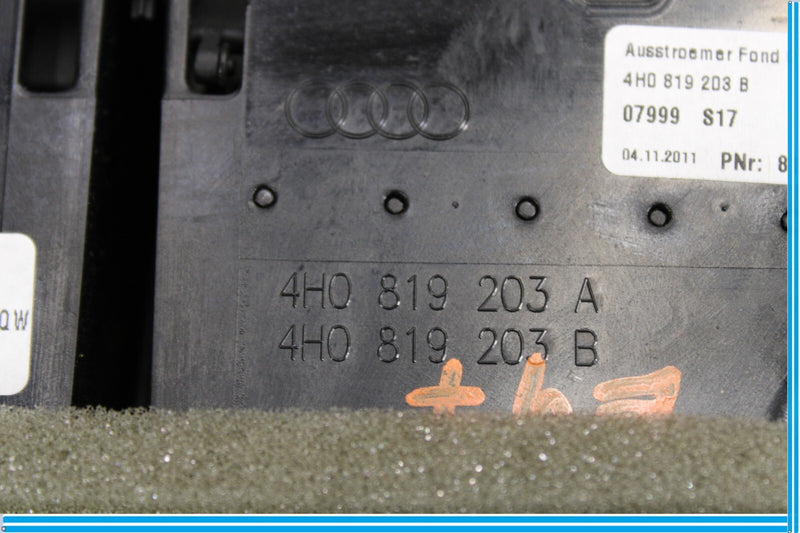 Load image into Gallery viewer, 11-18 Audi A8 Quattro Rear Center Console HVAC A/C Ac Heater Air Vent Oem