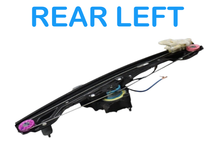 Load image into Gallery viewer, 16-22 BMW X1 Rear Left Driver Power Door Window Regulator W/Motor 734951108 OEM