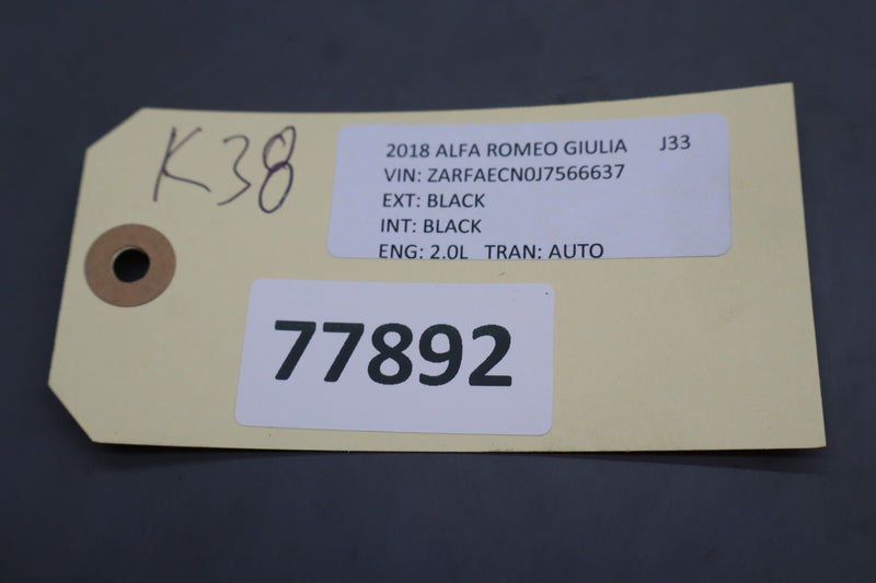 Load image into Gallery viewer, 17-19 Alfa Romeo Giulia Rear Right Passenger Side Seat Belt Buckle Oem