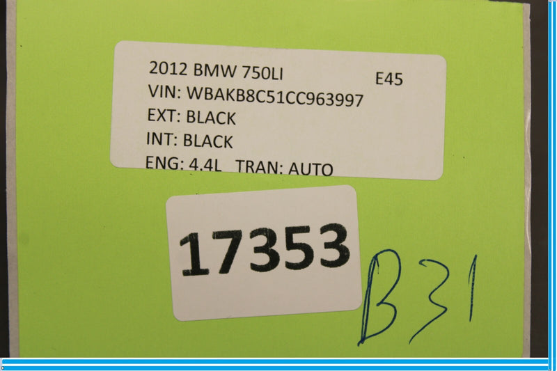 Load image into Gallery viewer, 09-15 BMW 750i 750Li Rear Left Driver Side Seat Belt Buckle Oem