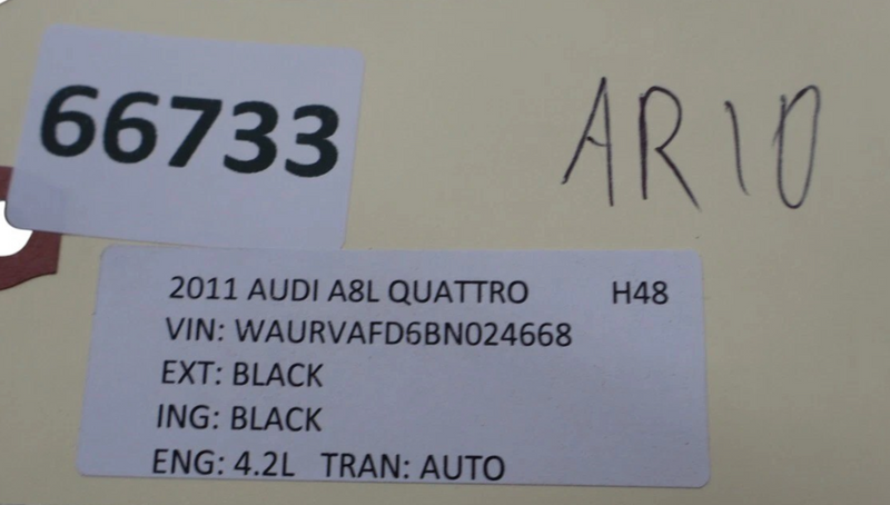 Load image into Gallery viewer, 11-18 Audi S8 A8 Quattro Rear Center Lower Seat Cushion Black 4H0886405 Oem