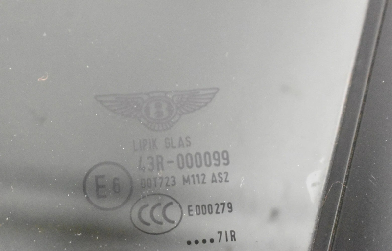 Load image into Gallery viewer, 07-11 Bentley Continental Front Left Driver Vent Window Glass 3W7845113A Oem