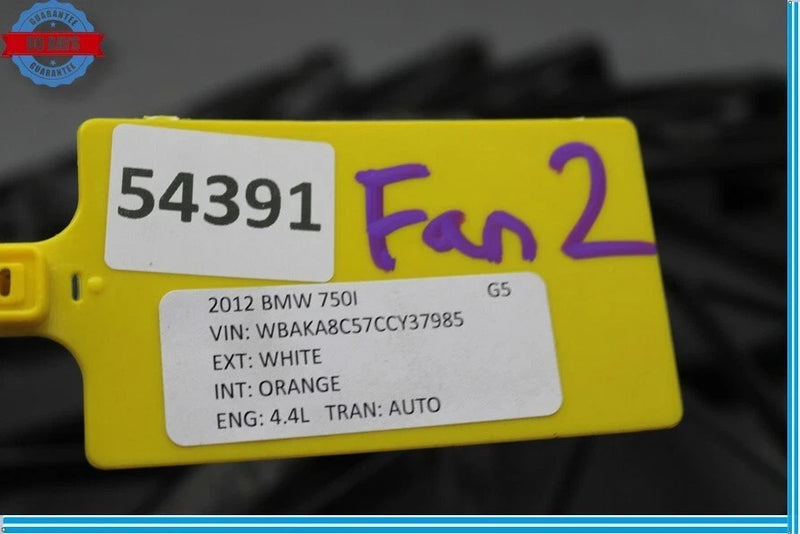 Load image into Gallery viewer, 09-15 BMW 750i 740i Engine Radiator Cooling Fan Shroud W/ Motor 17427575258 OEM