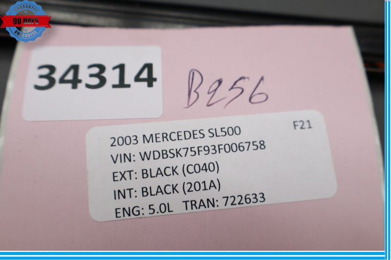 Load image into Gallery viewer, 03-06 Mercedes SL500 Rear Left Quarter Window Exterior Trim Rail Molding Oem