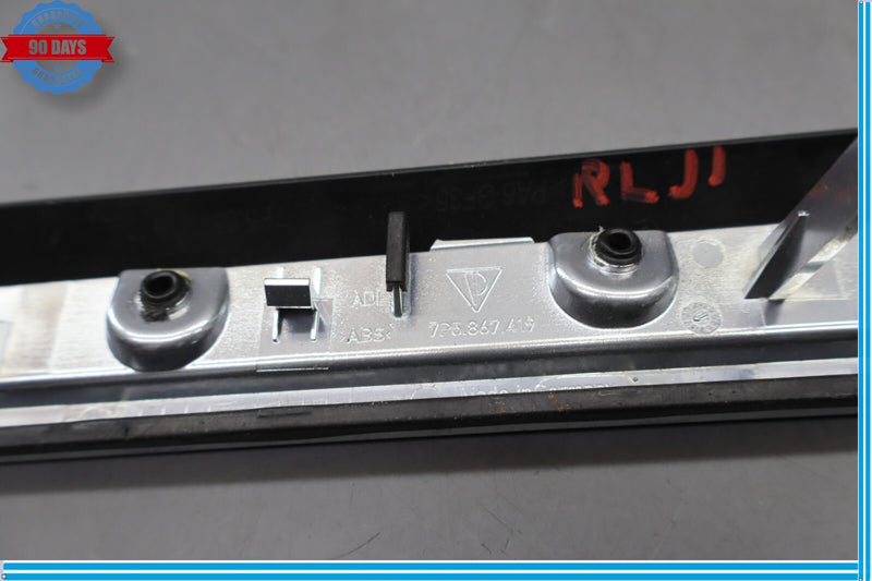 Load image into Gallery viewer, 11-18 Porsche Cayenne 958 Rear Left Side Door Panel Trim Wood Upper Molding Oem