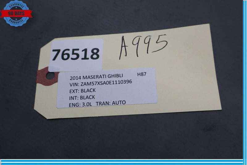 Load image into Gallery viewer, 14-17 Maserati Ghibli Ignition Engine Start Stop Switch Control 670013537 Oem