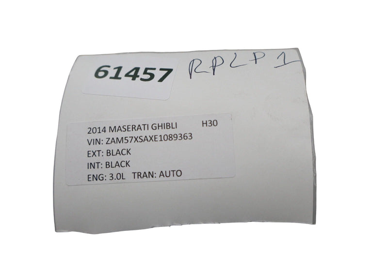 Load image into Gallery viewer, 14-17 Maserati Ghibli Rear Trunk Lid Finisher Trim Light Bar W/ Camera Black Oem