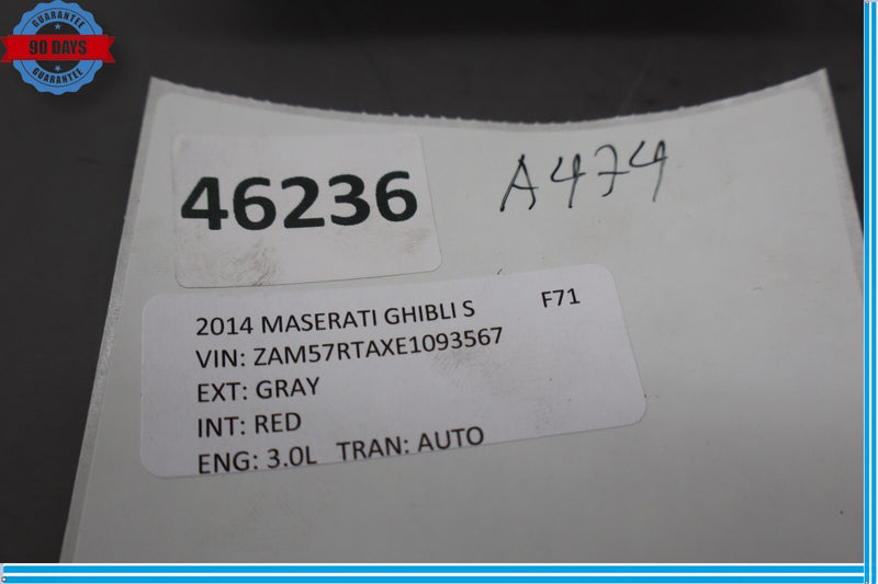 Load image into Gallery viewer, 14-20 Maserati Ghibli Front Right Passenger Side Seat Guard Cover Support Oem