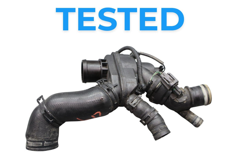 Load image into Gallery viewer, 16-20 Jaguar X260 XF 3.0L V6 Engine Coolant Thermostat Housing Tube w/ Hose Oem