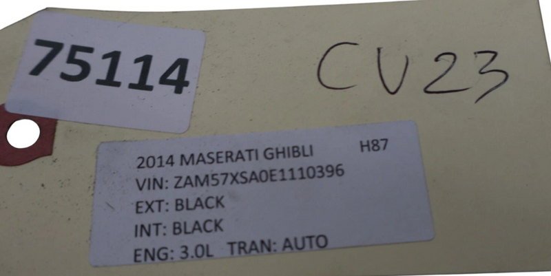 Load image into Gallery viewer, 14-17 Maserati Ghibli Front Left Driver Side Upper Seat Cushion Cover Black Oem