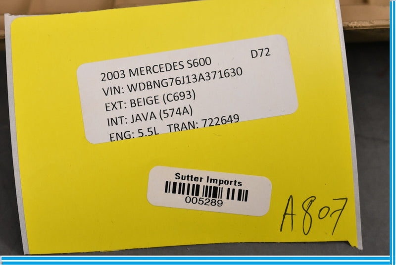 Load image into Gallery viewer, 03-06 Mercedes S500 S600 Front Right Passenger Side Under Seat Storage Cover Oem