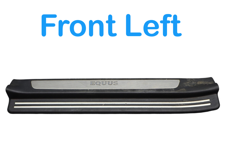 Load image into Gallery viewer, 12-16 Hyundai Equus Front Left Door Sill Scuff Plate Cover Trim 85871-3N800 Oem