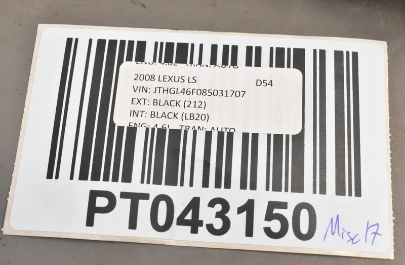 Load image into Gallery viewer, 07-12 Lexus LS460 Emergency Parking Brake Actuator Assembly 4631050010 Oem