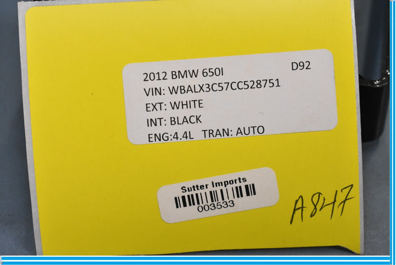 Load image into Gallery viewer, 12-18 BMW 650i 640i F12 Rear Left Side Seatbelt Seat Belt Buckle Oem