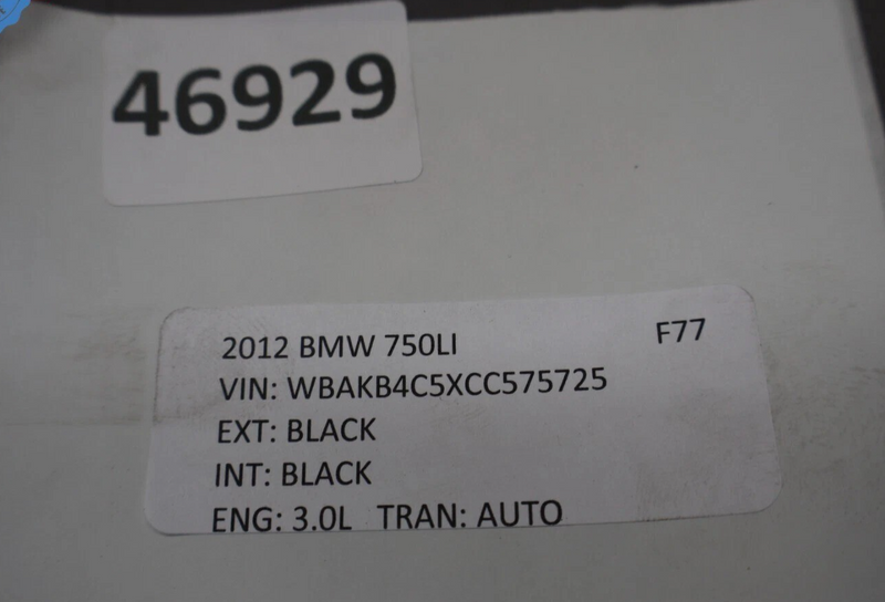 Load image into Gallery viewer, 09-15 BMW 740i 750i F01 Front Left Driver Side Fender Panel Cover Black Oem