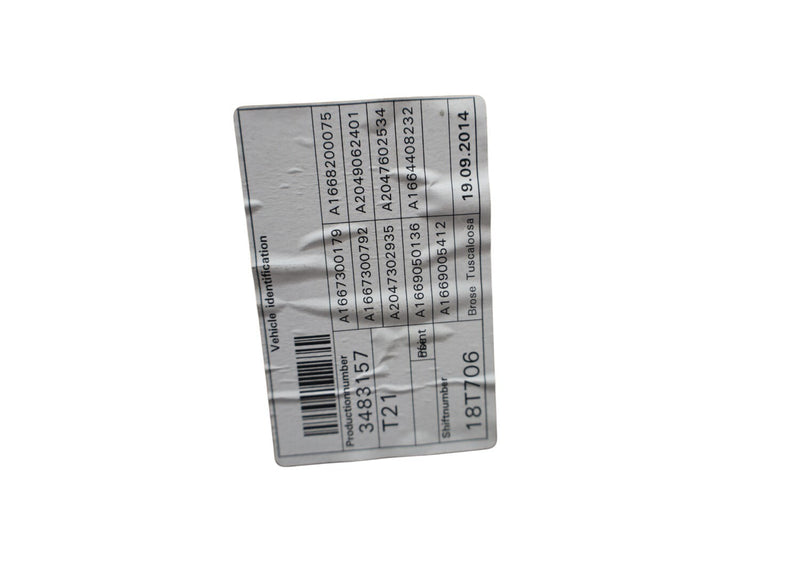 Load image into Gallery viewer, 12-15 Mercedes GL450 GL350 X166 Rear Left Side Door Window Regulator Panel OEM