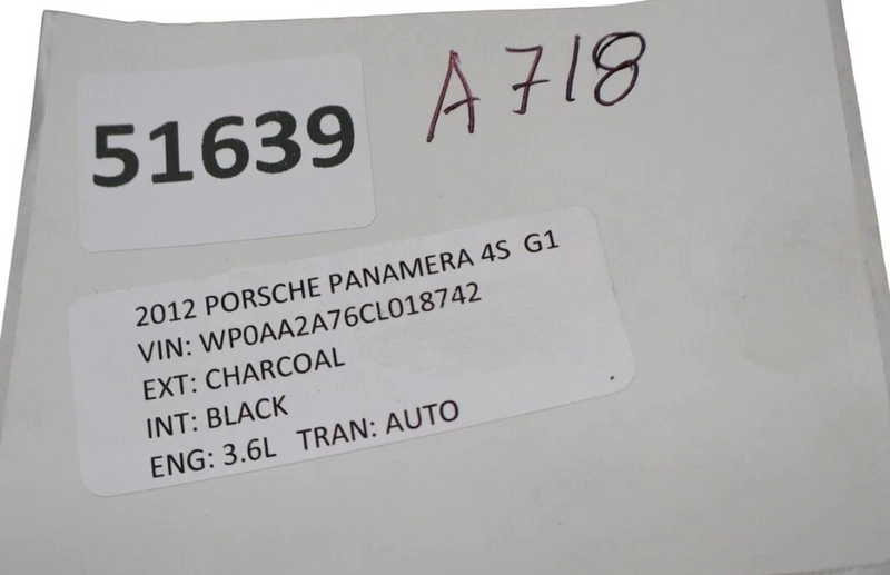 Load image into Gallery viewer, 10-13 Porsche Panamera 970 Left Side Upper Liftgate Cover Trim Panel Black Oem