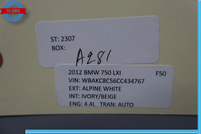 Load image into Gallery viewer, 09-15 BMW 750Li 750Li xDrive Rear Right Side Deck Panel Speaker Grille Cover Oem