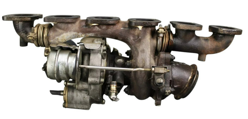 Load image into Gallery viewer, 07-14 Mercedes S550 S600 W221 Left Side Turbocharger Turbo Manifold Assembly Oem