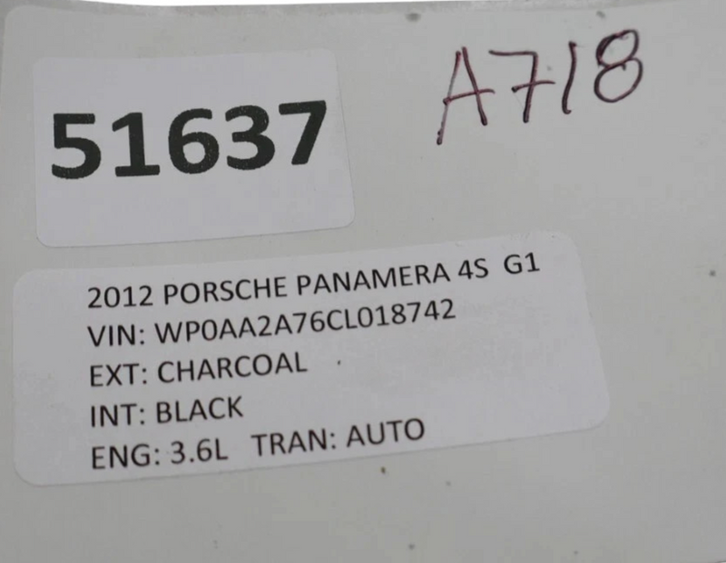 Load image into Gallery viewer, 10-16 Porsche Panamera 970 Rear Left Side Trunk Lid Shock Lift Support Strut Oem