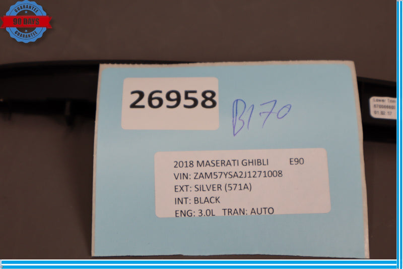 Load image into Gallery viewer, 14-18 Maserati Ghibli Center Dash Under Screen Lower Panel Cover Emblem Trim Oem