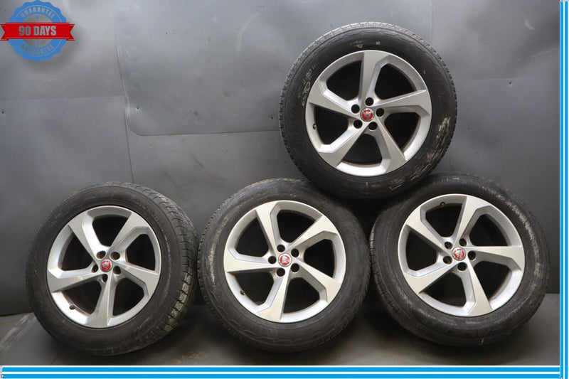 Load image into Gallery viewer, 17-23 Jaguar X761 F-Pace 19x8.5 19" 5 Spoke Wheel Rim W/Tire Set of 4 Oem