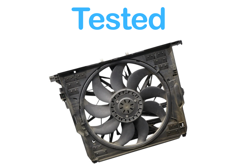 Load image into Gallery viewer, 10-19 BMW 740i 740Li 750i Engine Radiator Cooling Fan Shroud Motor Assembly Oem