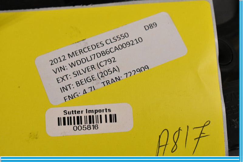 Load image into Gallery viewer, 11-20 Mercedes W218 CLS550 SL550 Front Right Side Engine Appearance Cover Oem