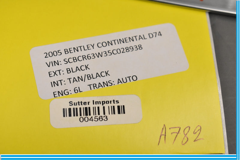 Load image into Gallery viewer, 03-11 Bentley Continental Front Left Driver Seat Backrest Release Lever Oem