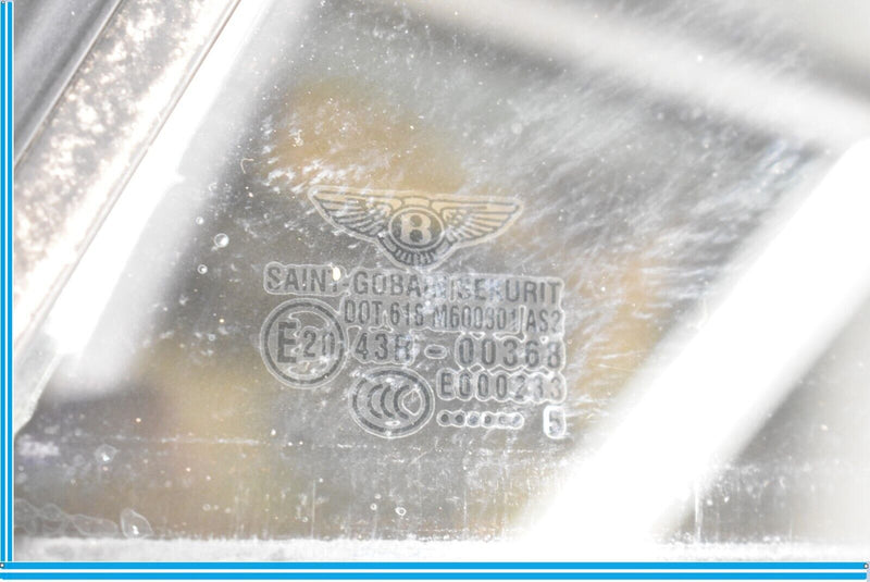 Load image into Gallery viewer, 03-10 Bentley Continental GT Left Driver Side Vent Glass Window Panel Oem